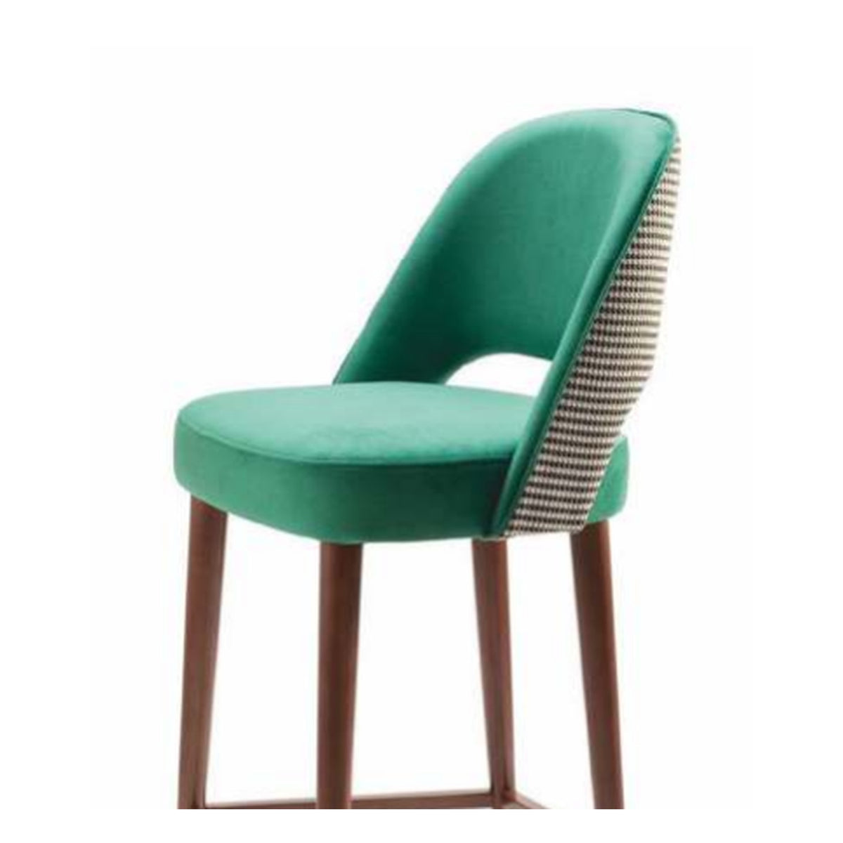 Astoria Emerald Velvet Channel-Back Bar Stool in Emerald Green â?? Divine Chairs HIGHCOUNTER Collection