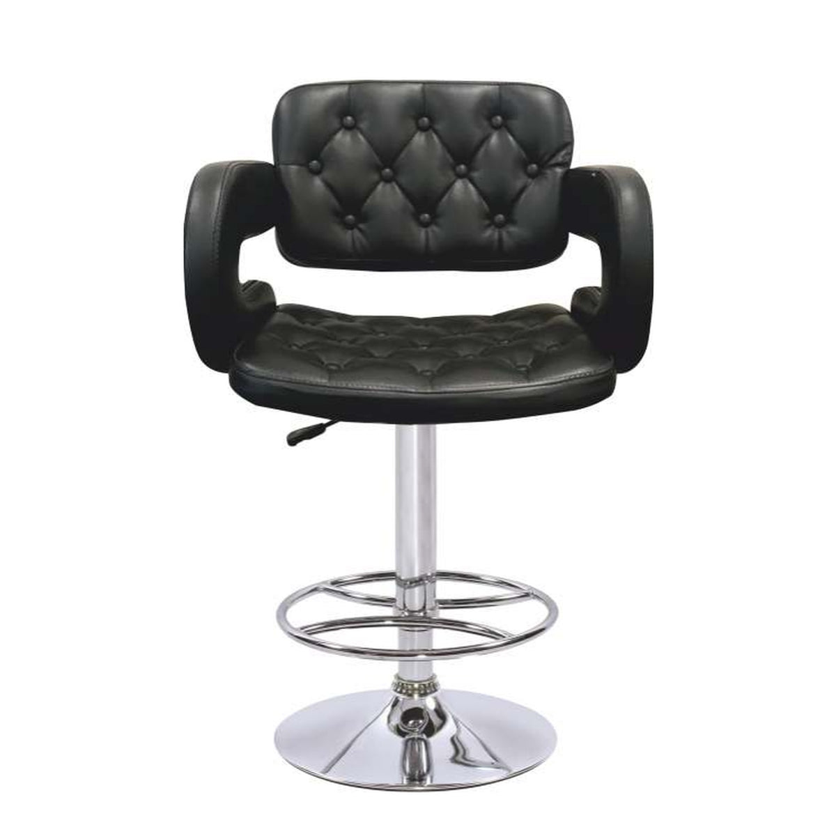 Derby Chesterfield Tufted Pub Stool in Black – Divine Chairs HIGHCOUNTER Collection