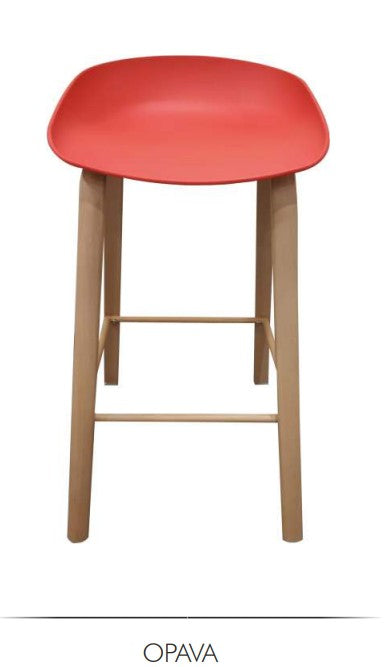 Highcounter Chair Soft Red