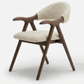 Alghero Fluted Leg Upholstered Solid Wood Dining Chair