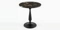 Aosta 2 Seater Solid Wood Café Table with Wood Drum Pedestal