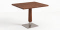 Asti 2–4 Seater Solid Wood Café Table with Turned Black Column