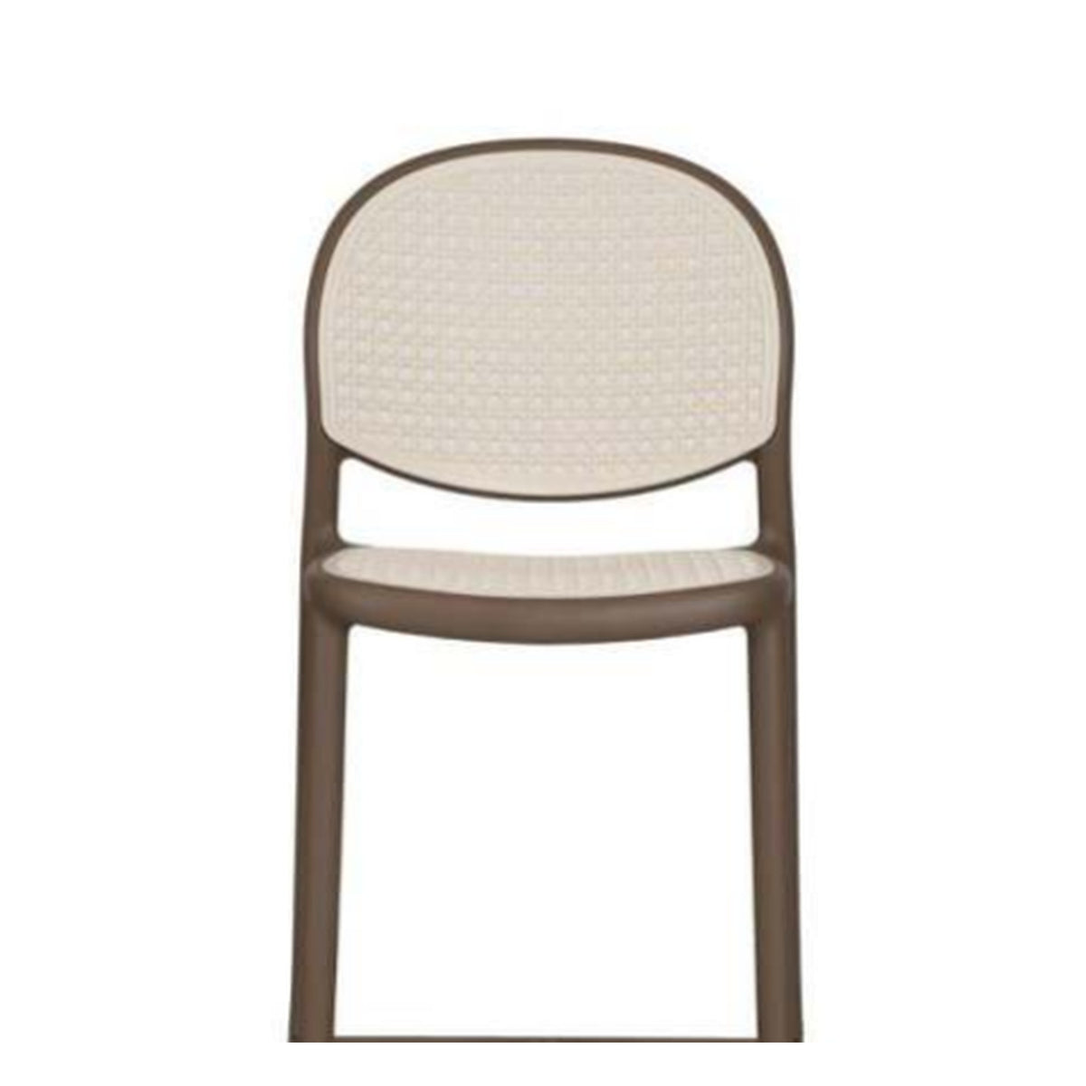 Bistro HC Woven Cane-Back Bar Stool in Natural Wood with Cream Weave â?? Divine Chairs HIGHCOUNTER Collection