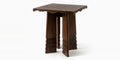 Bolzano 2–4 Seater Acacia Café Table with Stacked Lacquered Pedestal