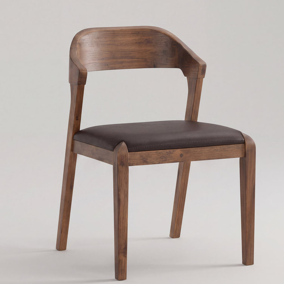 Brescia Acacia Wood Upholstered Dining Chair