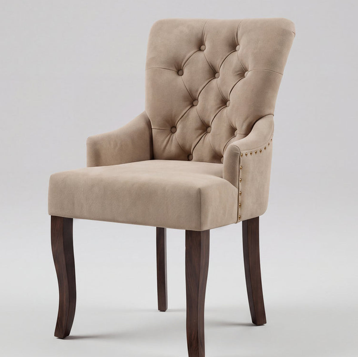 Brindisi Natural Cane Acacia Wood Dining Chair