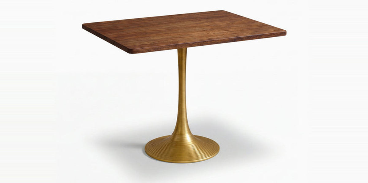 Burano 2 Seater White Marble Top Café Table with Cast Iron Pedestal Base