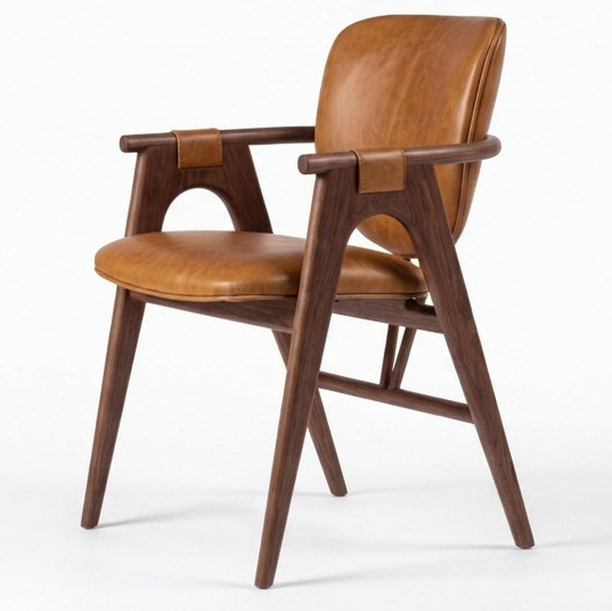 Camogli Upholstered Acacia Wood Dining Chair
