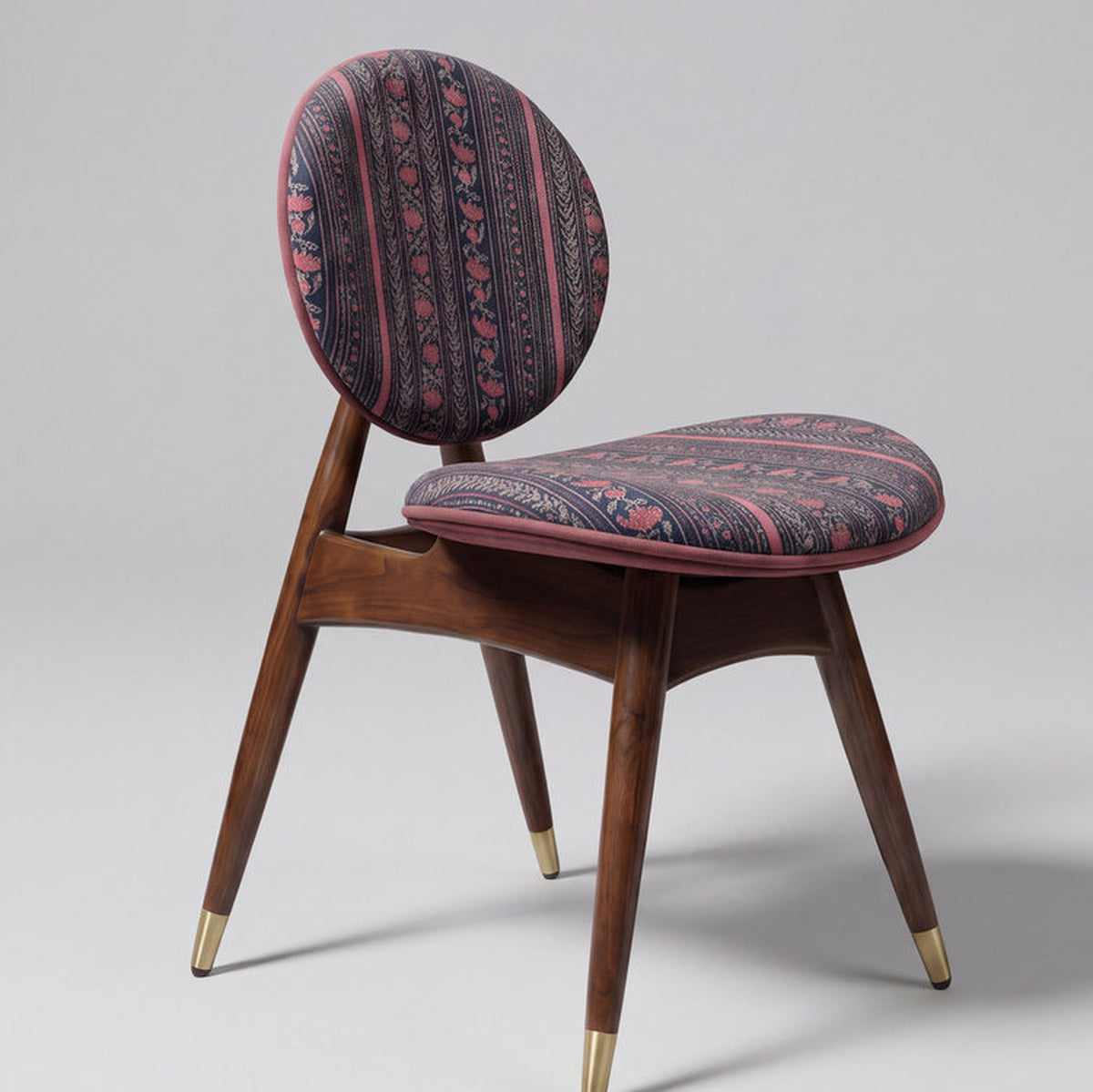 Capri Acacia Wood Upholstered Dining Chair