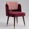 Catania Acacia Wood Upholstered Dining Chair