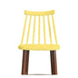 Click Spindle-Back Wooden Bar Stool in Sunshine Yellow with Walnut Legs – Divine Chairs HIGHCOUNTER Collection