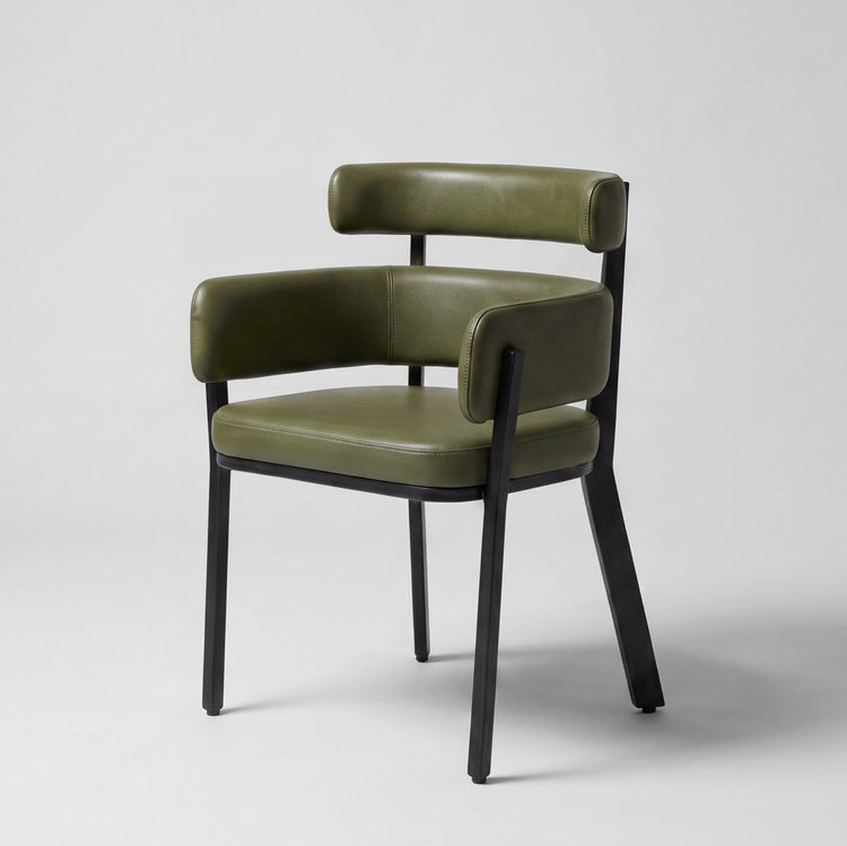 Cortona Mild Steel Upholstered Dining Chair