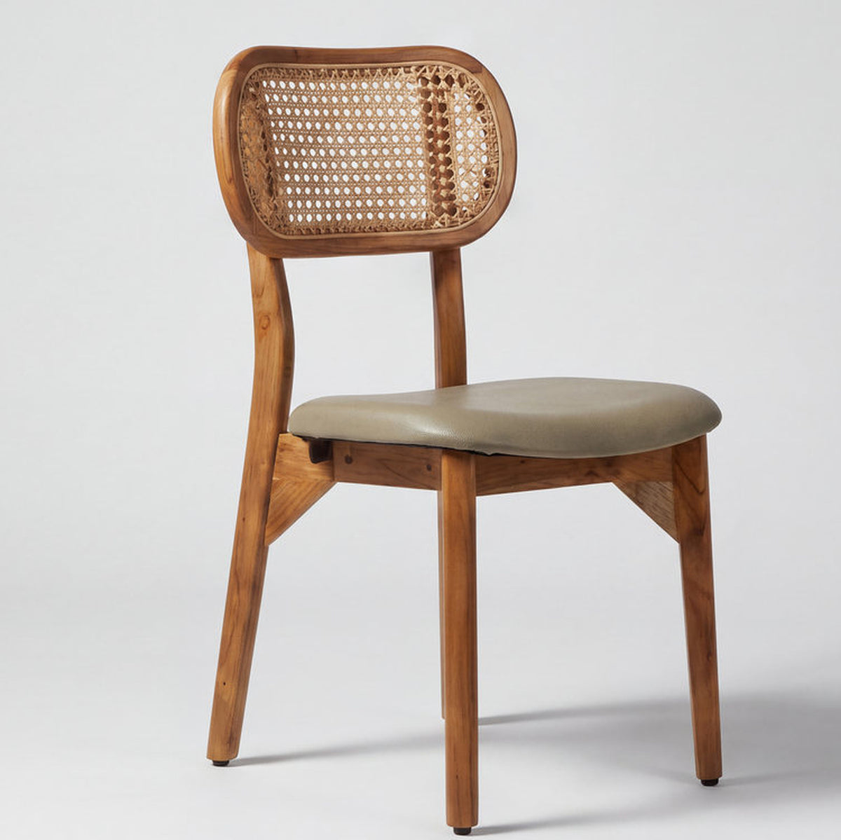 Cremona Natural Cane Acacia Wood Dining Chair