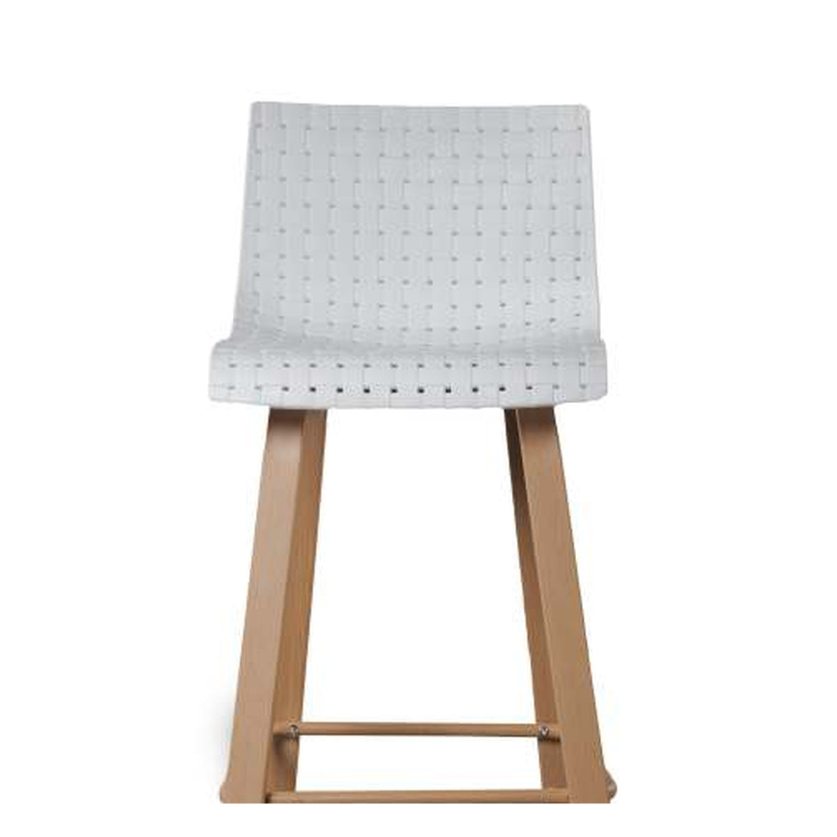Dale Perforated Seat Counter Stool in White – Divine Chairs HIGHCOUNTER Collection