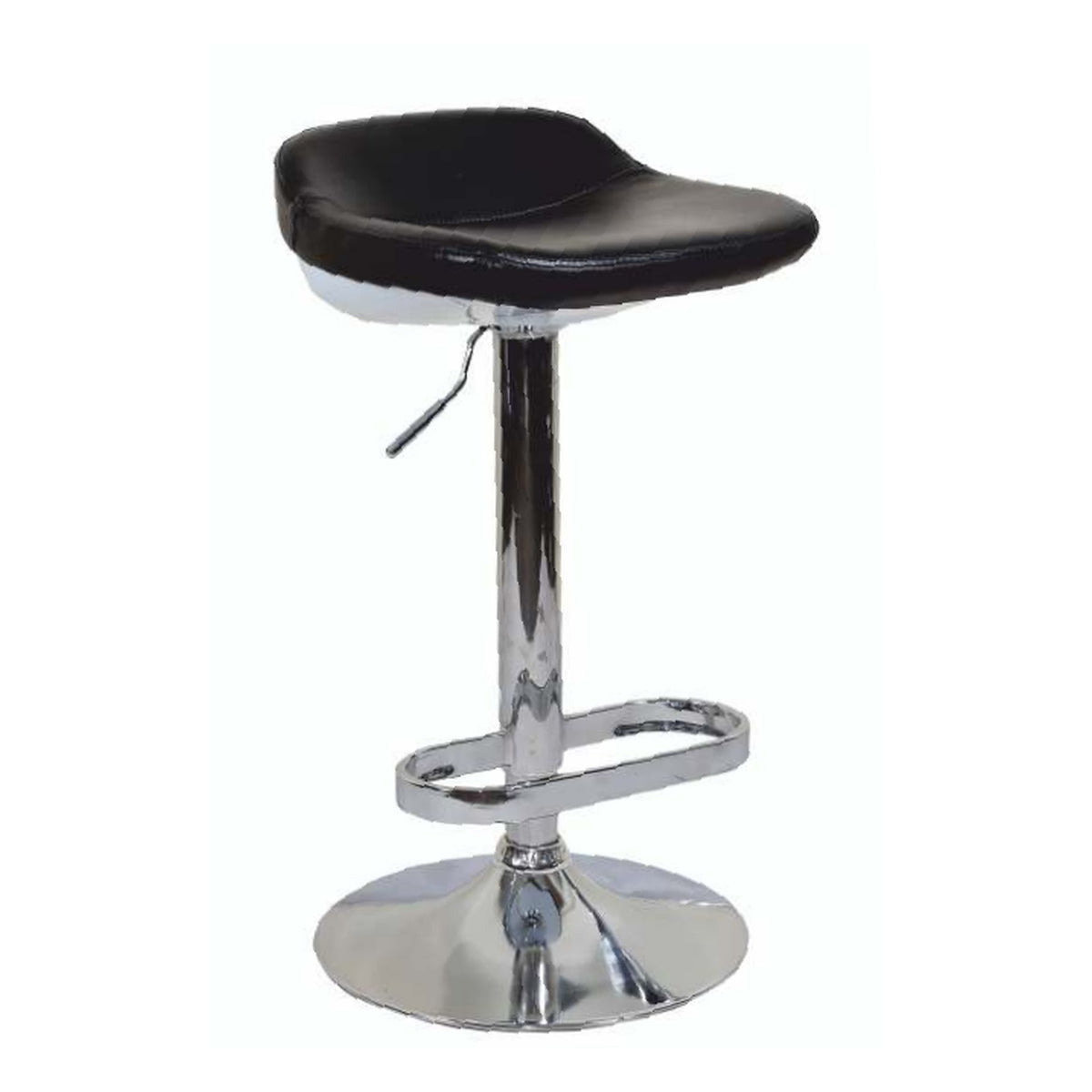 Duke Saddle Seat Adjustable Bar Stool in Black – Divine Chairs HIGHCOUNTER Collection