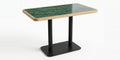 Ferrara 4 Seater Acacia Dining Table with Twin-Column Metal Base