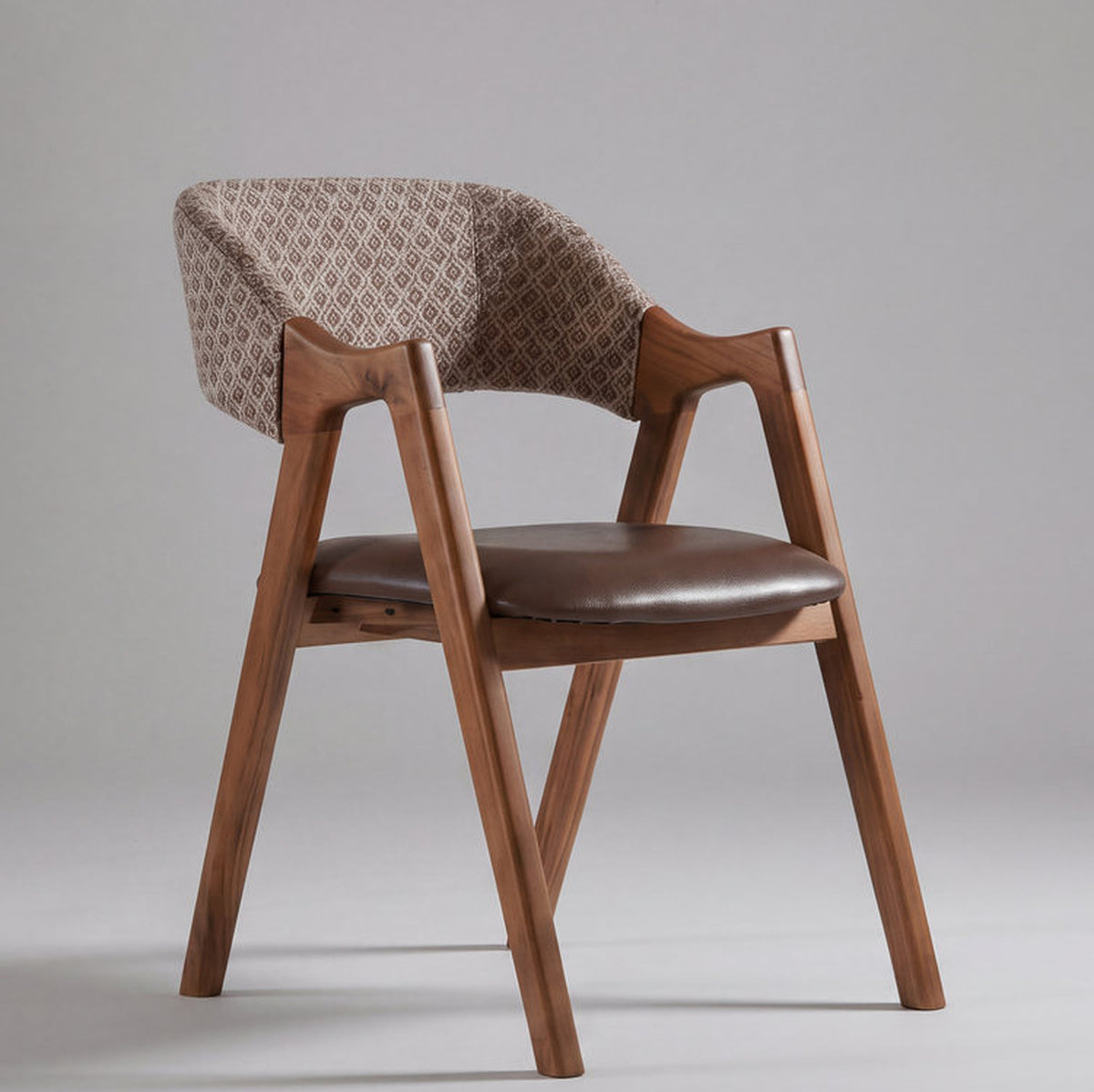 Florence Acacia Wood Upholstered Dining Chair