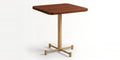 Gubbio 2–4 Seater Solid Wood Café Table with Cast Iron Four-Leg Base