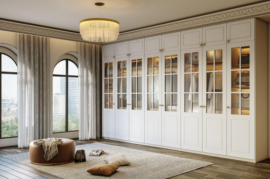 Casantro Incanto mesh glass luxury wardrobe collection