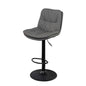Joss Channel-Quilted Adjustable Stool in Charcoal Grey – Divine Chairs HIGHCOUNTER Collection