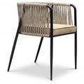 Mallorca Open Lattice Rope Aluminium Outdoor Chair with Cushions