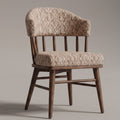 Mantova Acacia Wood Upholstered Dining Chair