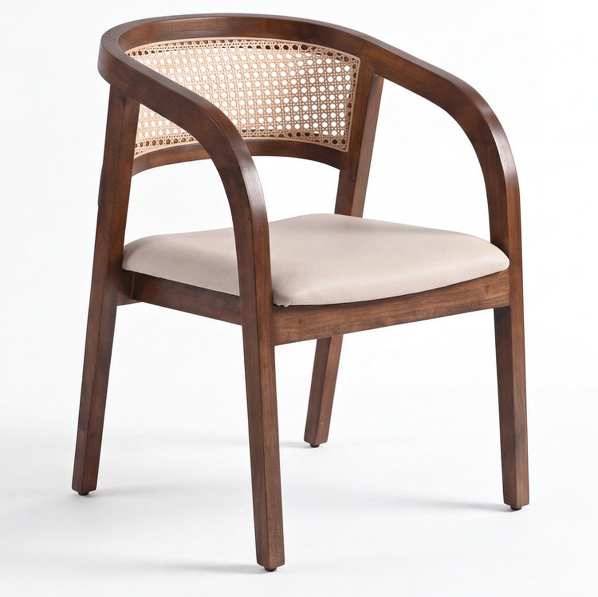 Matera Natural Cane Acacia Wood Dining Chair