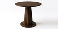 Merano 2–4 Seater Acacia Café Table with Brass-Finish Column