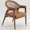 Milano Natural Cane Acacia Wood Dining Chair