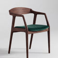 Modena Acacia Wood Upholstered Dining Chair