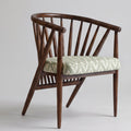 Monza Acacia Wood Upholstered Dining Chair