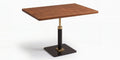 Noto 2 Seater Acacia Café Table with Wood Column