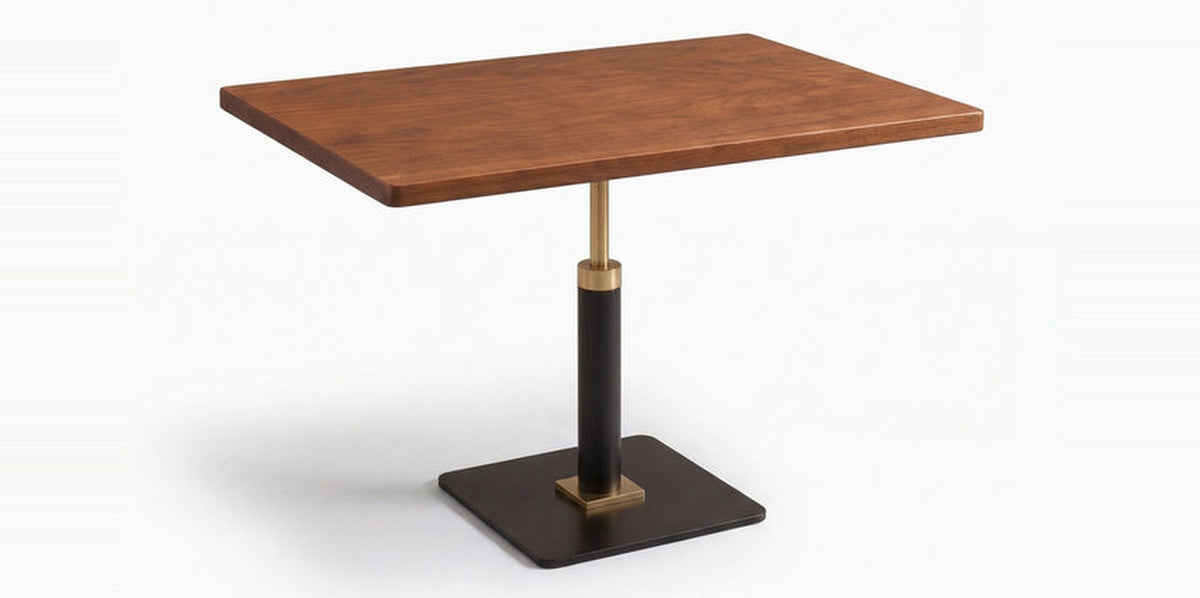 Noto 2 Seater Acacia Café Table with Wood Column