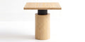Orta 2–4 Seater Black Marble Top Café Table with Turned Pedestal