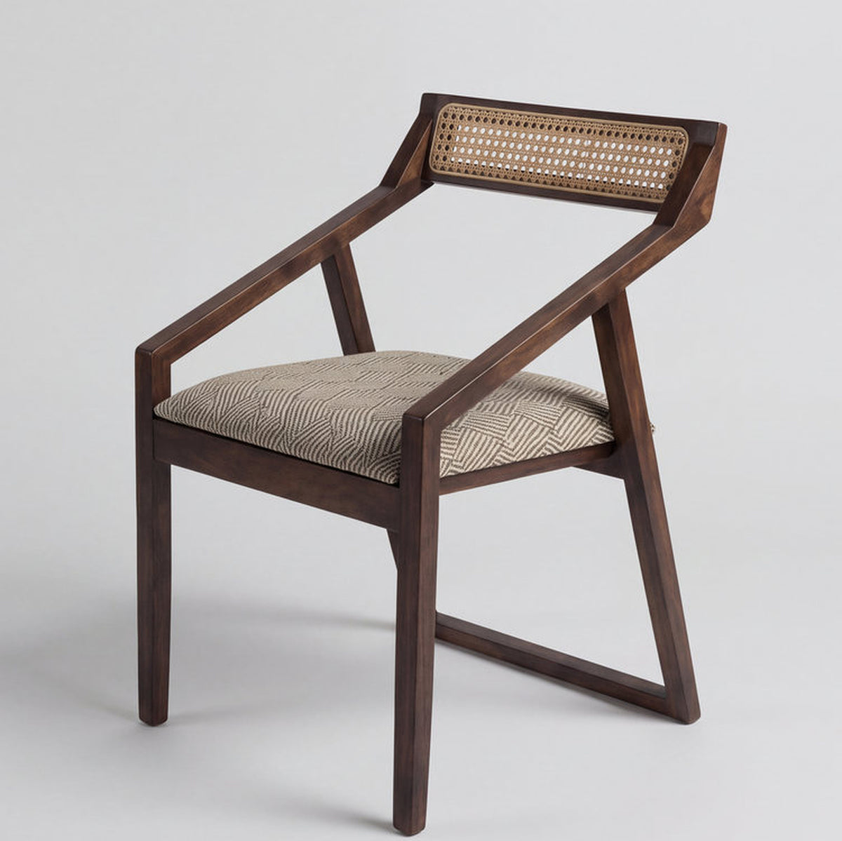 Parma Acacia Wood Upholstered Dining Chair