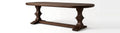 Pienza 8–10 Seater Rounded-End Acacia Dining Table with Carved Trestle Base