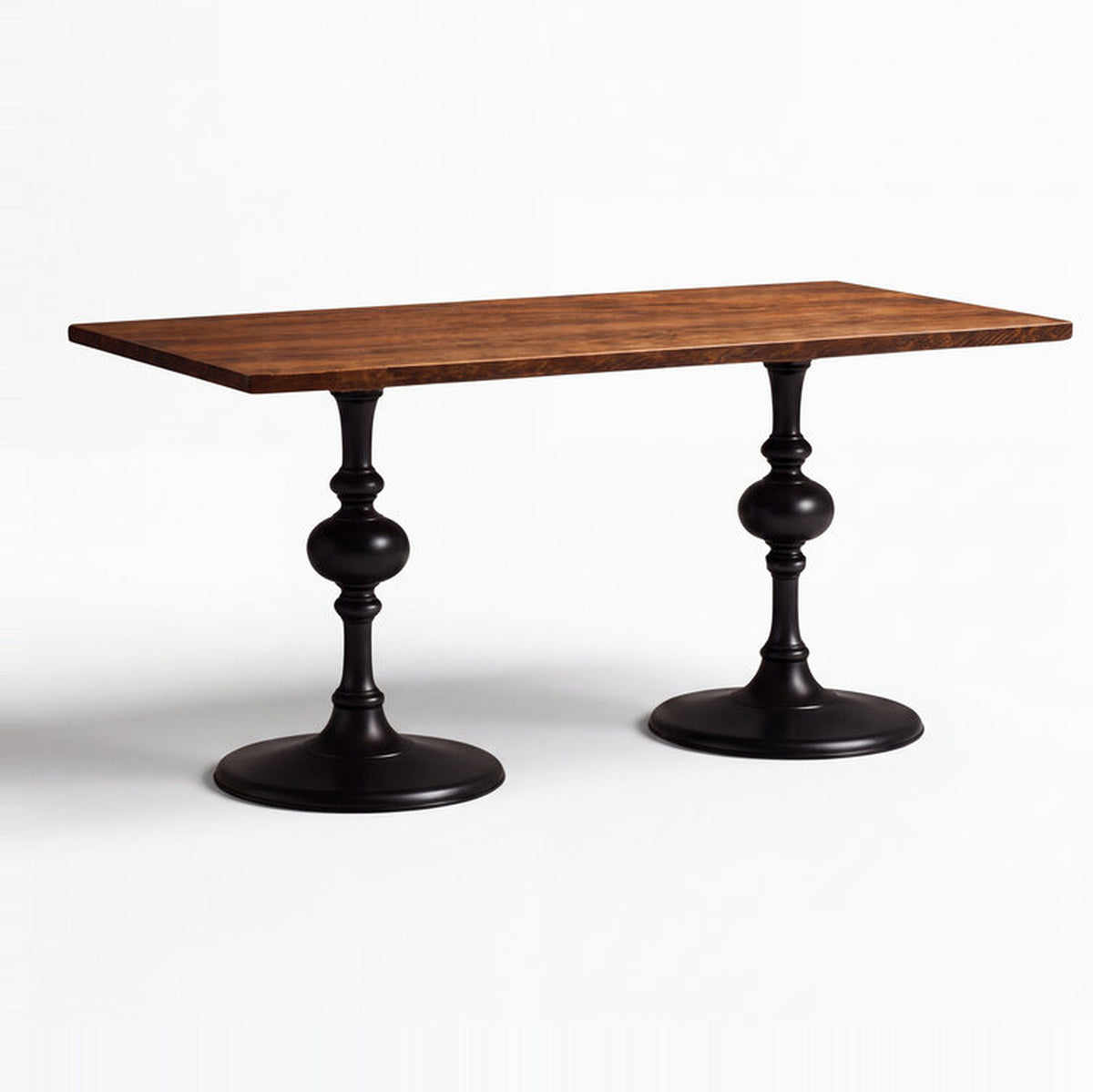 Positano 6 Seater Acacia Dining Table with Bottle Pedestals