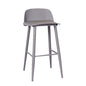 Rimini PP Molded Shell Bar Stool in Grey – Divine Chairs HIGHCOUNTER Collection