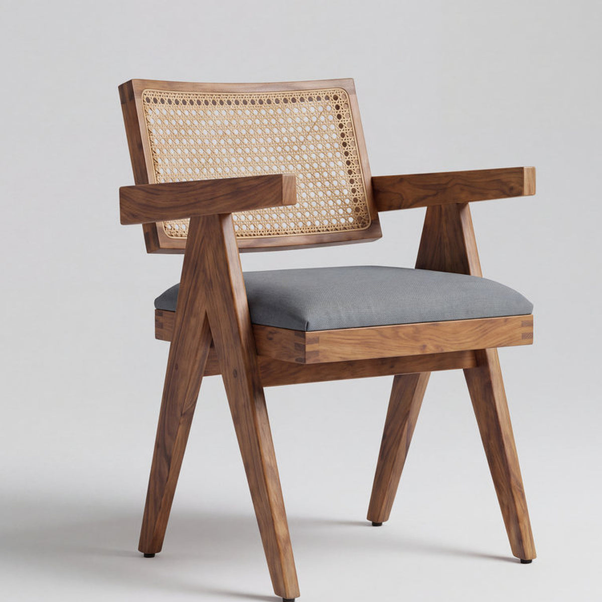 Savona Acacia Wood Upholstered Dining Chair