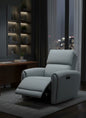 Spencer Single-Motor Leather Recliner in Cream, Grey – Divine Chairs RECLINER Collection