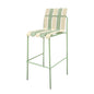 Stripe HC Multi-Tone Slat Bar Stool in Sage Green & Cream – Divine Chairs HIGHCOUNTER Collection