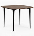 Taormina 2–4 Seater Natural Stone Top Café Table with Tapered Wood Legs
