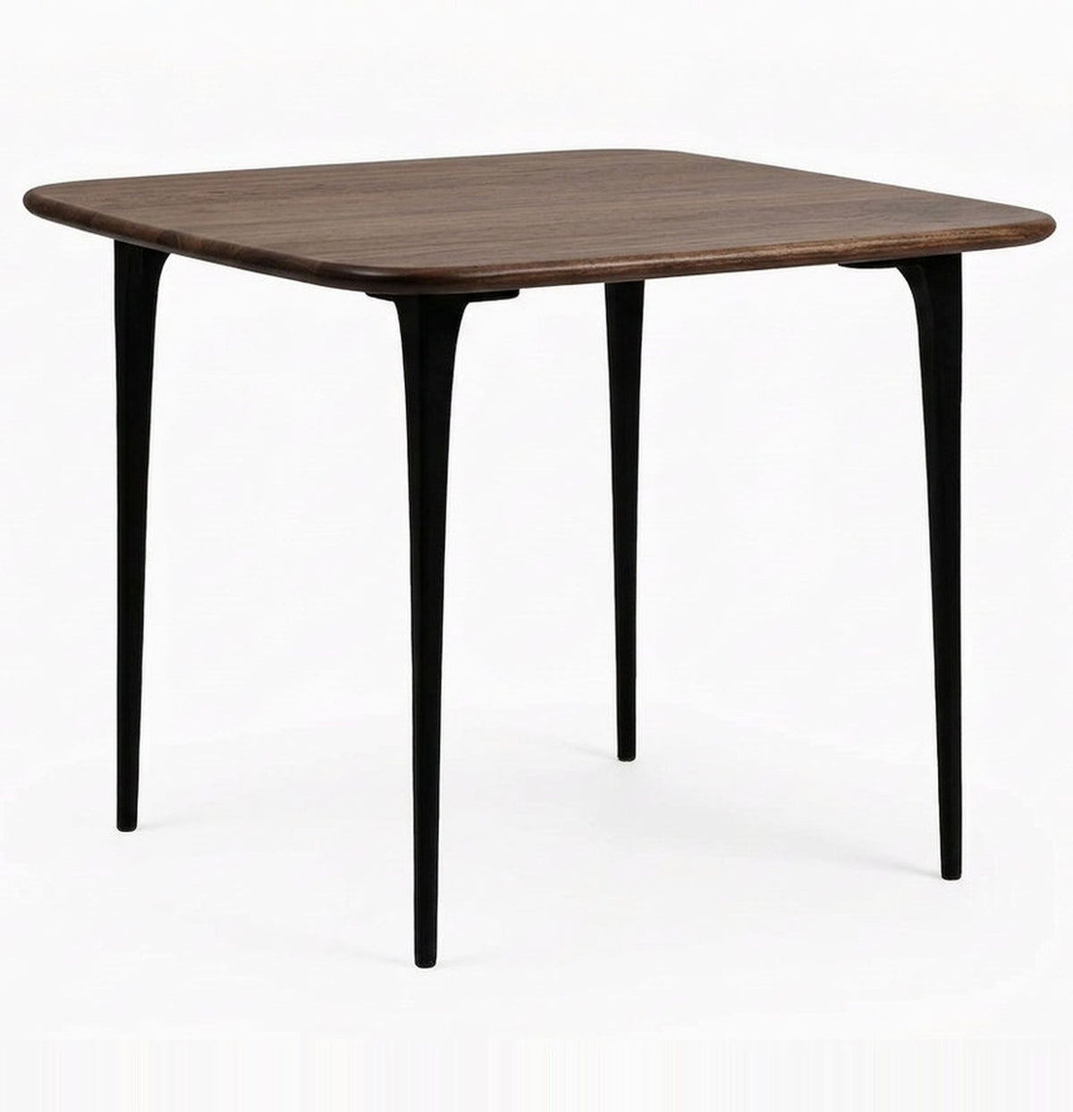 Taormina 2–4 Seater Natural Stone Top Café Table with Tapered Wood Legs
