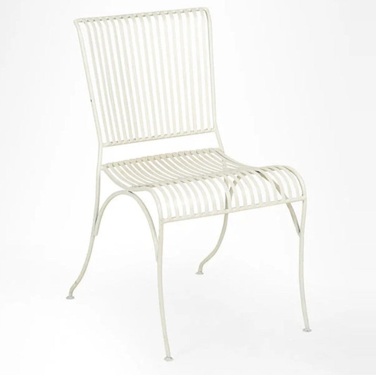 Tavira Wrought Iron Scroll Arm Outdoor Chair with Cushion