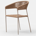 Tinos Perforated Back Aluminium Outdoor Chair with Cushion