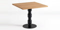 Todi 2 Seater Acacia Café Table with Two-Tone Column