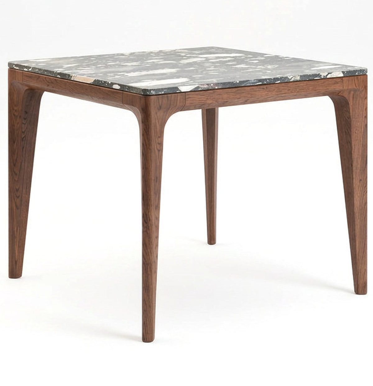 Trapani 2–4 Seater Acacia Café Table with Slender Metal Legs