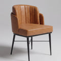 Trento Mild Steel Upholstered Dining Chair