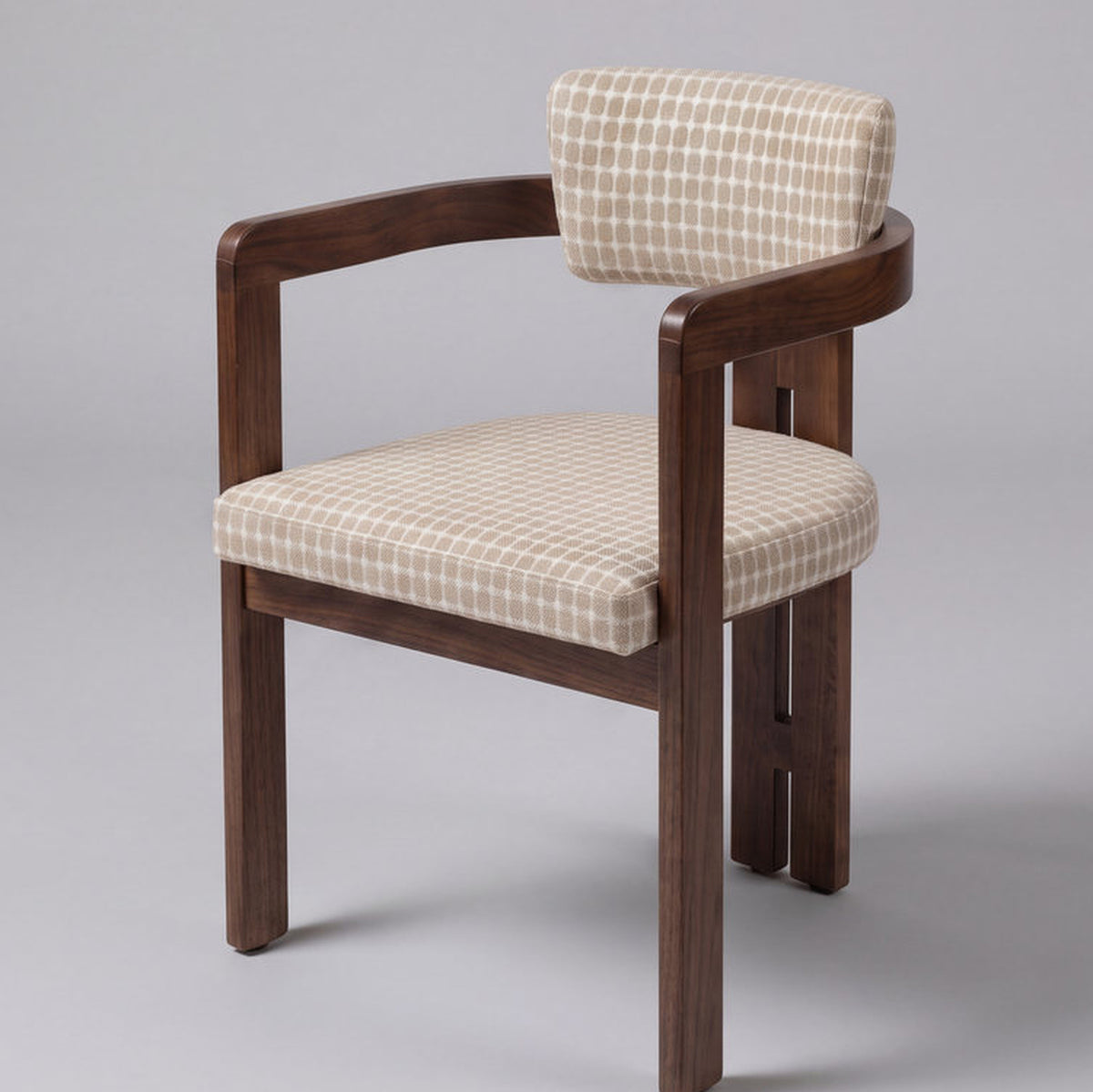 Udine Mild Steel Upholstered Dining Chair