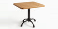 Urbino 2–4 Seater Acacia Café Table with Cast Iron Bistro Base